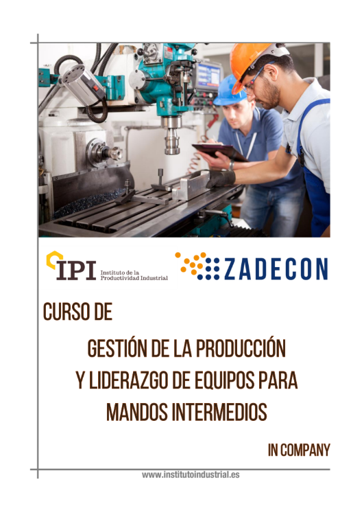 Curso de gestión de la producción y habilidades para mandos intermedios