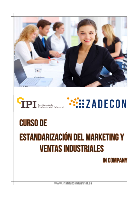 CURSO DE ESTANDARIZACIÓN DEL MARKETING Y VENTAS INDUSTRIALES